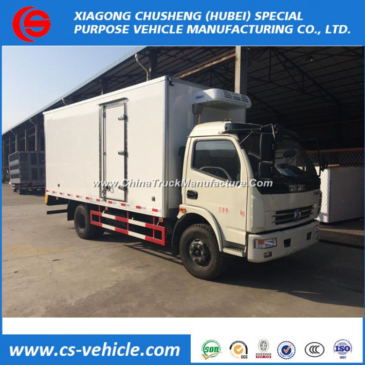 Dongfeng 4X2 5tons Refrigeration Box Truck Used Freezer Truck