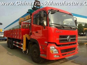 Straight Arm Dongfeng 6X4 12ton Mobile Truck Crane Mounted