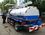 4X2 Dongfeng 5000 Liters Mini Sucking Sludge Septic Fecal Vacuum Tank Truck for Sale