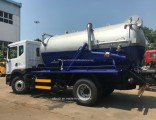 Sinotruk HOWO Dongfeng 3ton to 15ton High Pressure Sewage Suction Vacuum Tank Truck with Rear Tippin