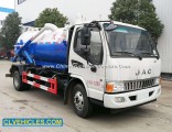 JAC Vacuum Sewage Suction Truck 5000 Liters Septic Tanker Sewer Cleaning Sludge Tank Fecal Waste Sew