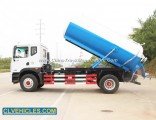 Dongfeng 10cbm 6wheeler Medium Volume Custom-Made Wet Dry Sewage Suction Truck Vacuum Cleaning Tanke