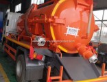 Isuzu 4m3 Fecal Suction Truck/ Sewage Suction Truck/ Vacuum Suction Sewage Truck