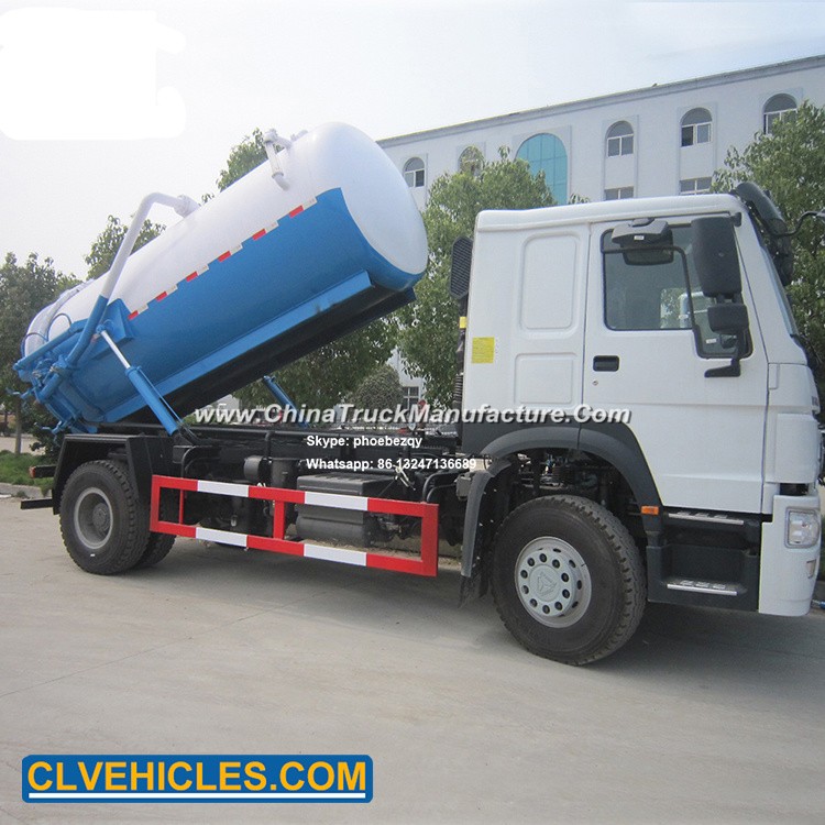 HOWO 4*2 10cbm 10000L Sewage Waste Water Suction Truck