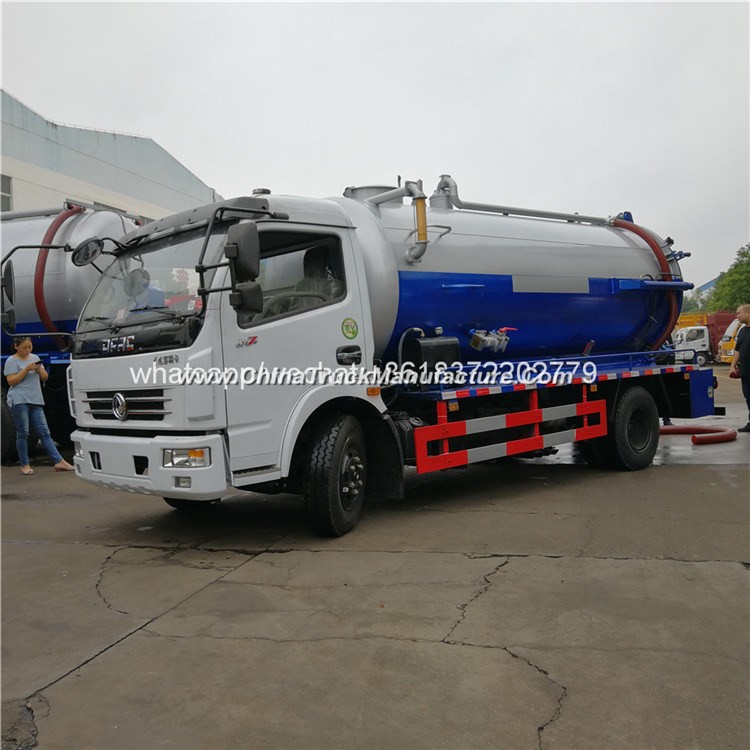 China 6-8 Cbm Sewage Suction Truck Manufacturer Scavenger Vacuum Cleaning Truck