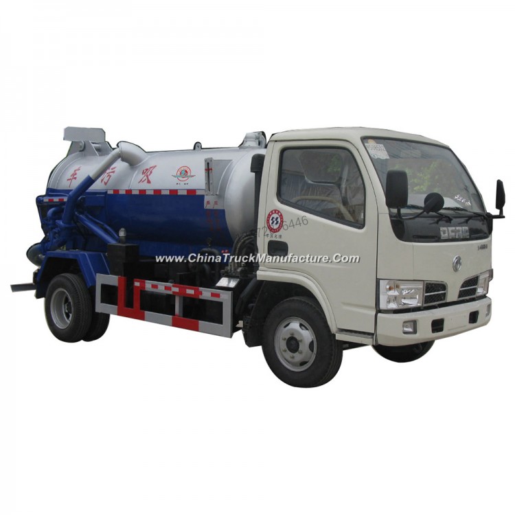 Dongfeng Small 3m3 4m3 Vacuum Tank Truck for Sale
