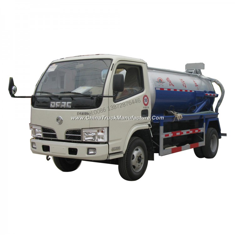 Dongfeng 4000liters 3000liters Vacuum Suction Sewage Truck Price for Sale