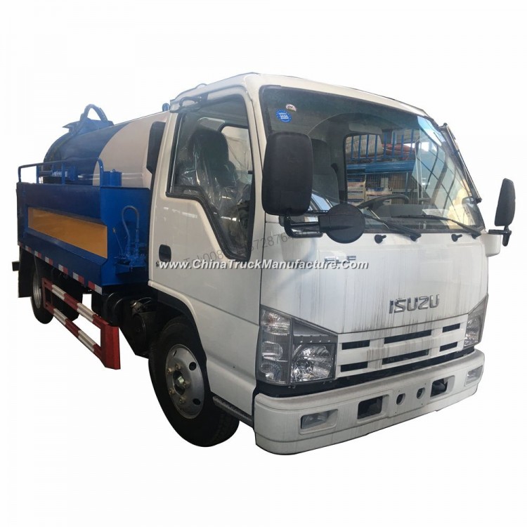 Good Quality Isuzu 100p Cleaning Suction Sewage Truck 4m3