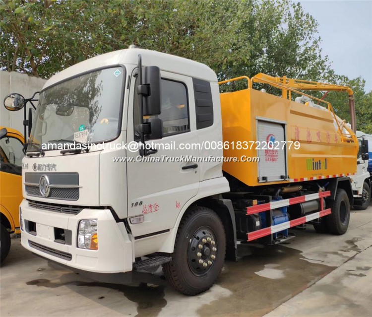High Pressure Sewage Suction Vacuum Truck Sewer Cleaning Vehicle