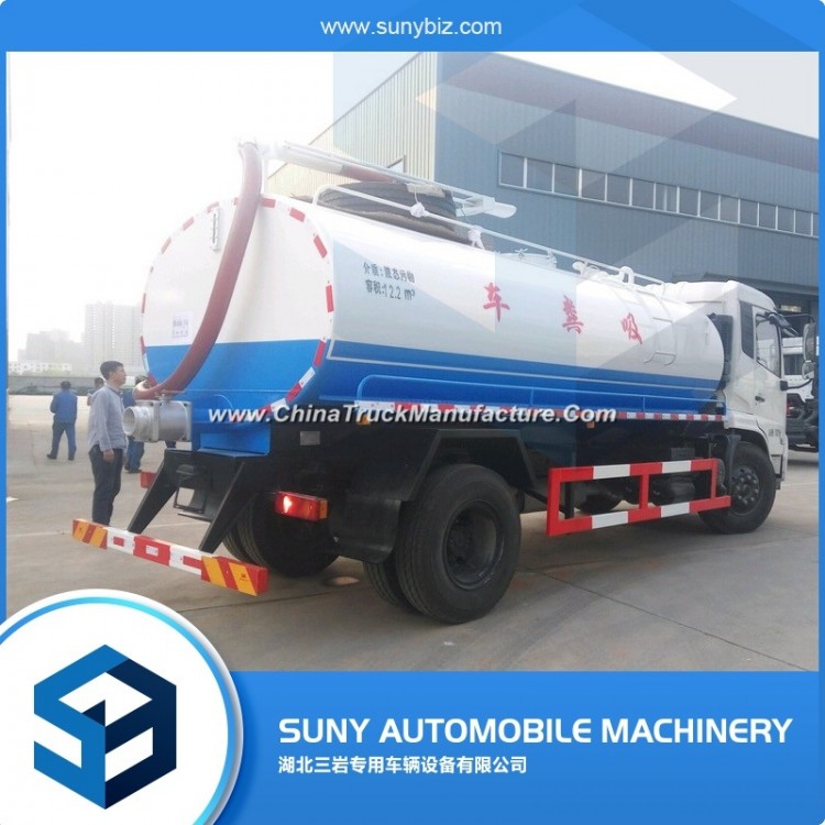 12000 Liters 6 Wheels Vacuum Fecal Suction Truck for Sale