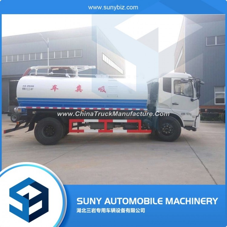 12cbm Vacuum The Toilet Waste Suction Truck with High Pressure