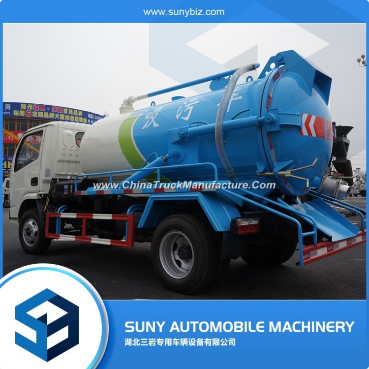 4 Cubic Meters Vacuum Sewage Suction Tanker Truck Manufacturer