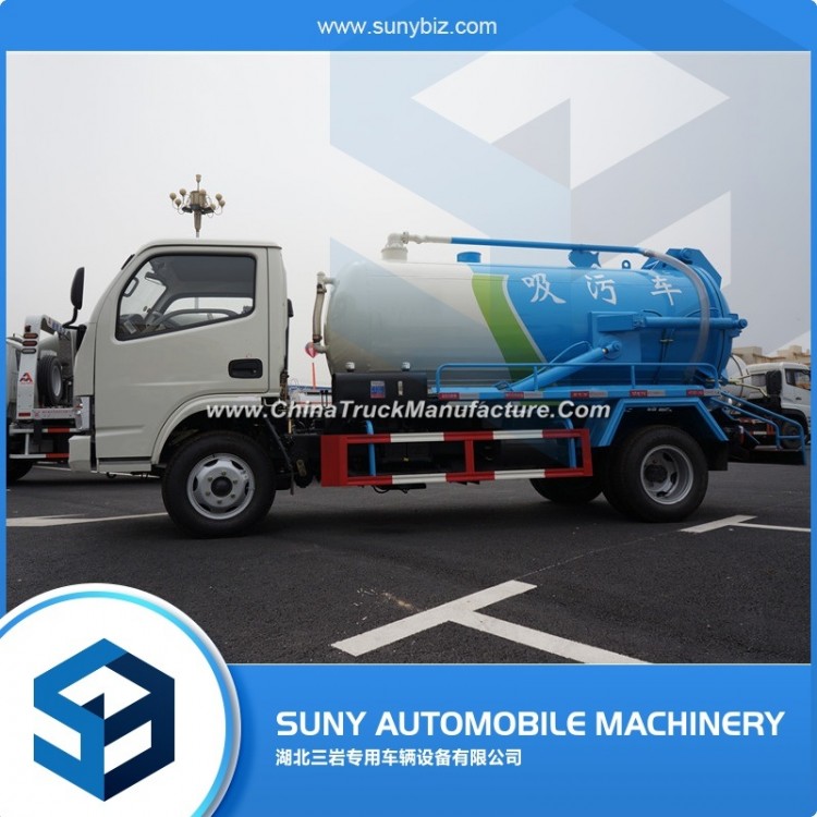 Mini 4000L Dongfeng 4X2 Vacuum Suction Sewage Truck