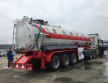 Tri-Axle Stainless Steel Sewage Vacuum Suction Tanker Semi Trailer
