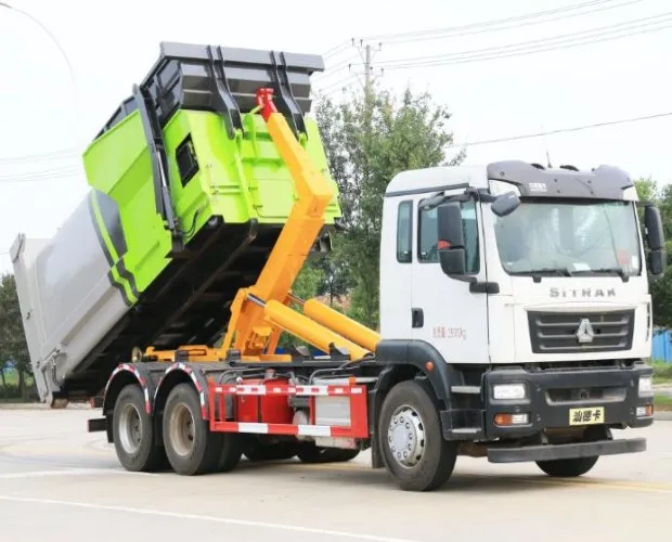 Sinotruk HOWO 6x4 15m3 Hook Lift Arms Garbage Truck Picture