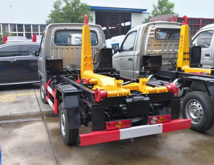 Foton small rear self loading hook lift roll off garbage truck Picture