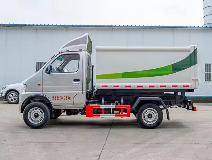 dongfeng automated side loader compactor garbage collection truck Picture