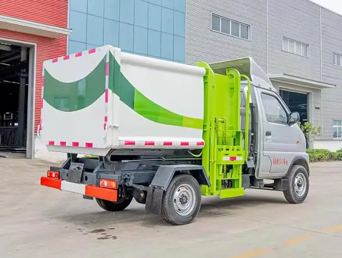 dongfeng automated side loader compactor garbage collection truck Picture