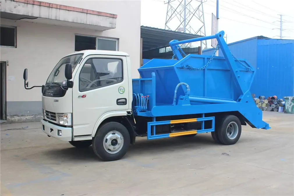 Dongfeng 4x2 3000L swing arm garbage truck Picture