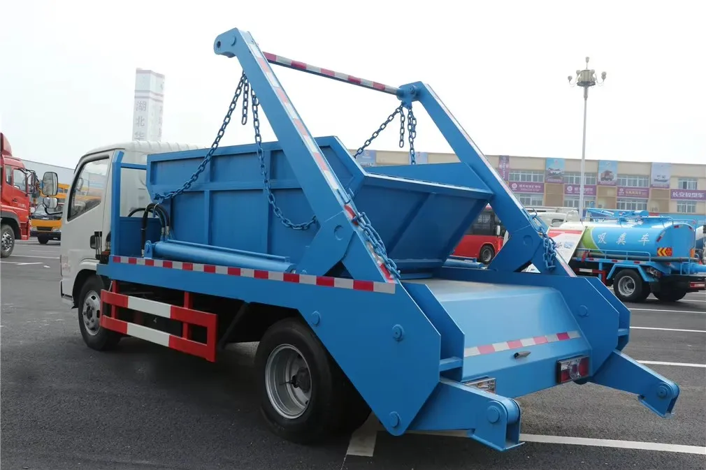 Dongfeng 4x2 3000L swing arm garbage truck Picture