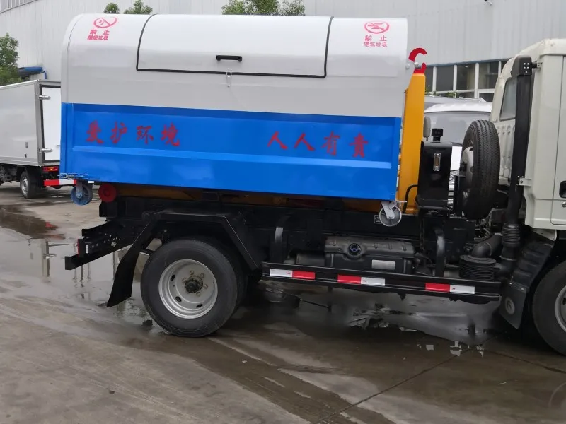 Foton 4x2 3cbm hook lift garbage truck Picture