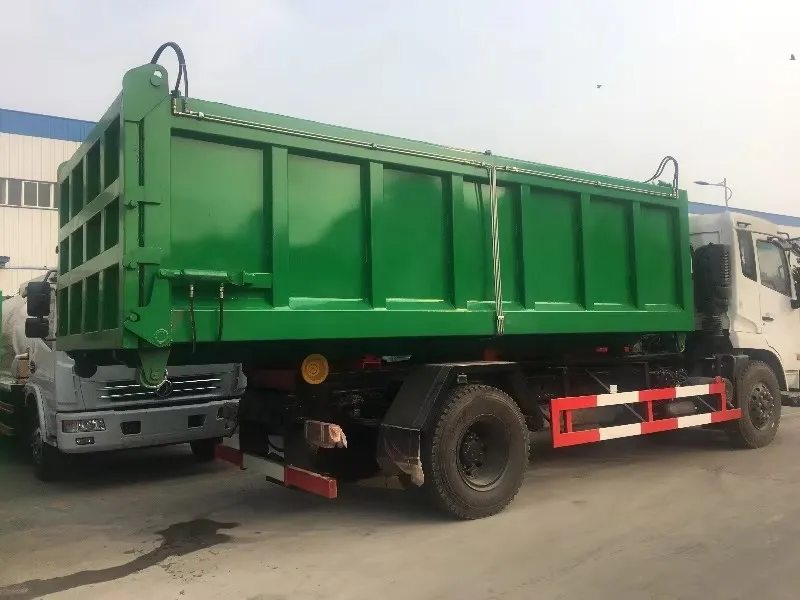 Dongfeng Tianjin 4x2 12cbm Hook Lift Garbage Truck Picture