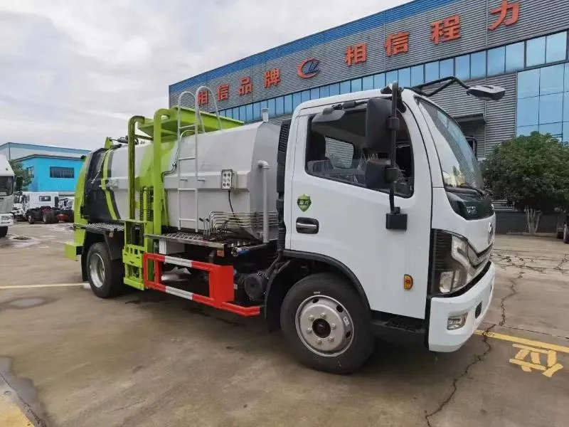 8cbm Hermetic Side Loading Kitchen Food Waste Collection Garbage Truck