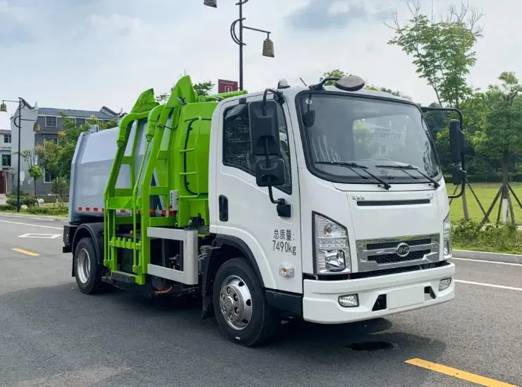 Byd Electrical Battery Side Loading Compression Garbage Truck