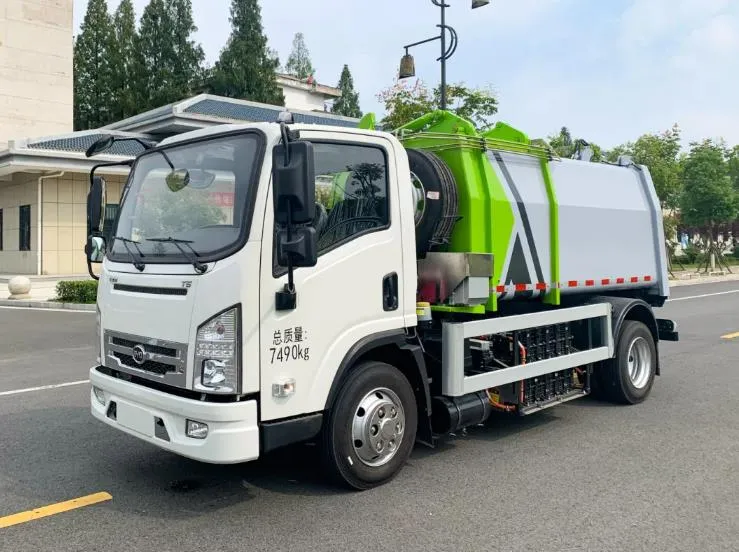 Byd Electrical Battery Side Loading Compression Garbage Truck Picture