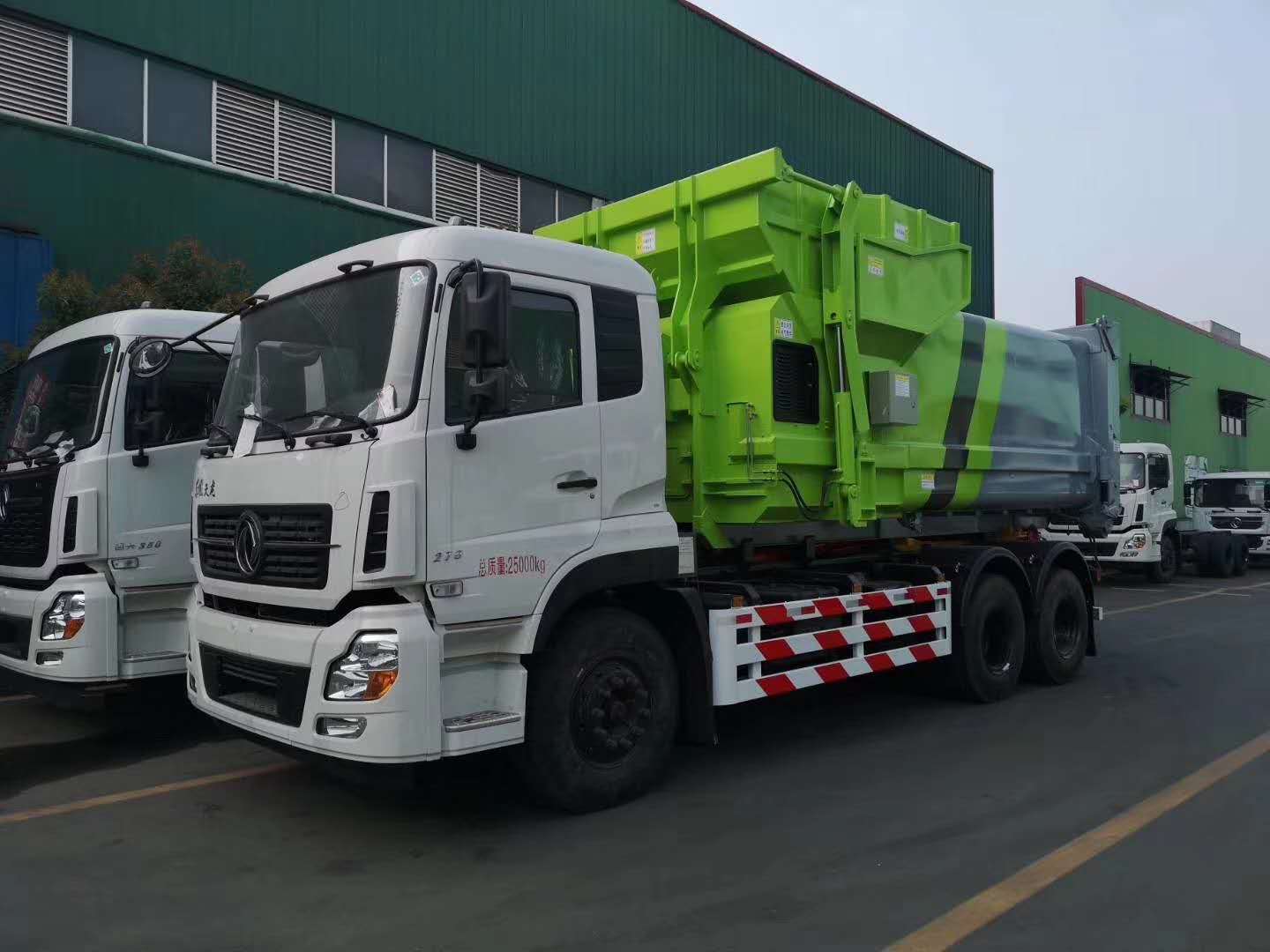 DongFeng 6x4 new or used 18cbm Hook lift garbage truck Picture