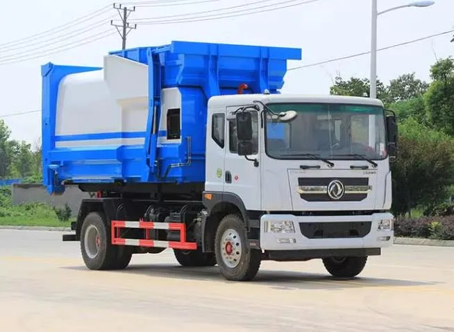 DongFeng new or used 10cbm hook lift arm refuse collection garbage truck Picture