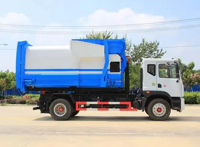 DongFeng new or used 10cbm hook lift arm refuse collection garbage truck Picture