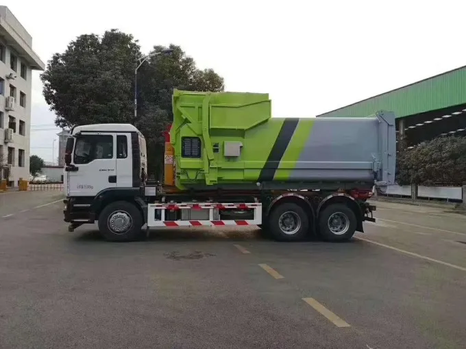 Sinotruk 6x4 16m3 Hydraulic Hook-lift hoist garbage truck Picture