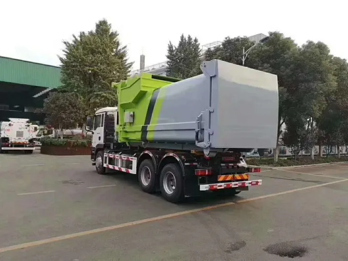 Sinotruk 6x4 16m3 Hydraulic Hook-lift hoist garbage truck Picture