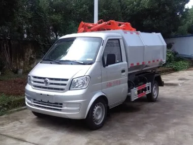 DongFeng 4x2 5m3 dump side loader garbage can cleaning truck