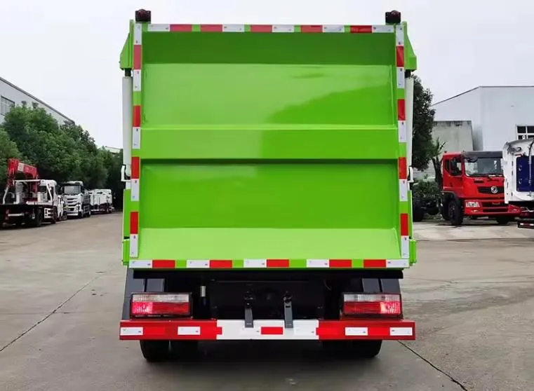 Dongfeng 4x2 side self loading and dumping garbage truck Picture