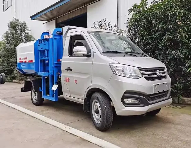 ChangAn 4x2 side loader garbage can cleaning truck Picture