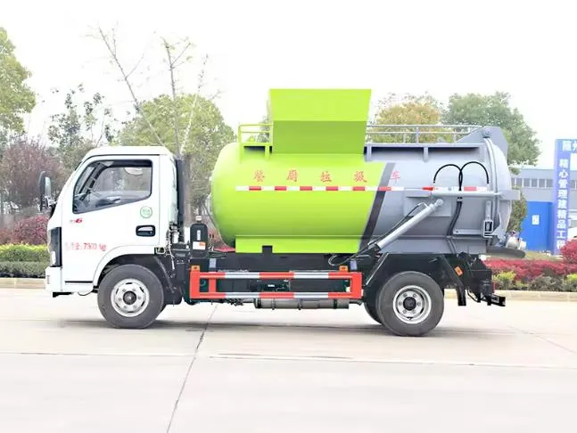 dongfeng 5000 liters kitchen waste collection garbage truck Picture