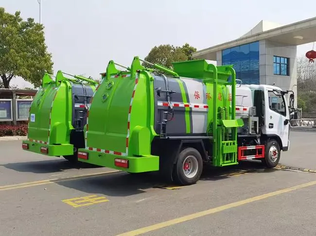 dongfeng new or used 6 cbm kitchen garbage truck Picture