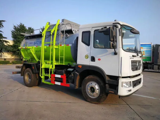 Dongfeng 4x2 6 wheels 10cbm kitchen garbage truck Picture