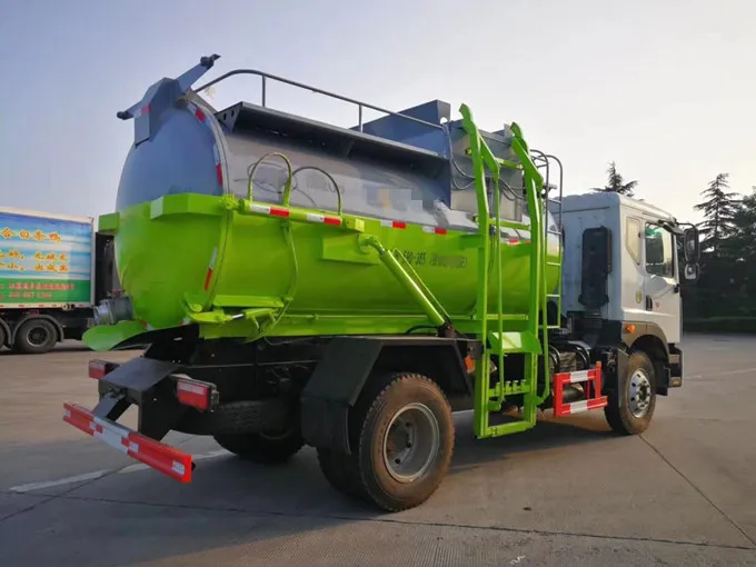 Dongfeng 4x2 6 wheels 10cbm kitchen garbage truck Picture