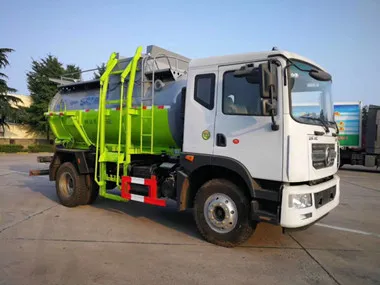 Dongfeng 4x2 6 wheels 10cbm kitchen garbage truck