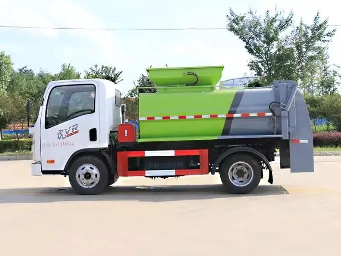 FAW 4x2 4 cbm air brake kitchen garbage truck Picture