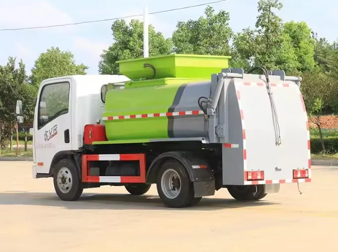 FAW 4x2 4 cbm air brake kitchen garbage truck Picture