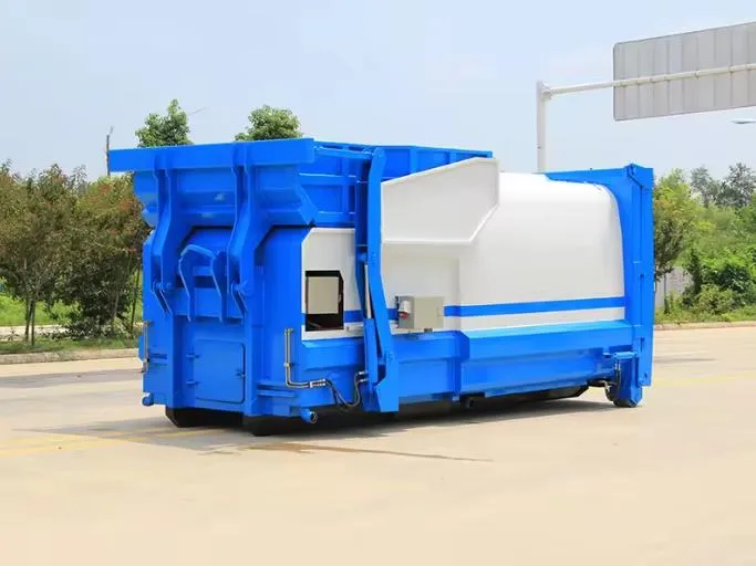 hook arm 12cbm detachable mobile compressed garbage station Picture