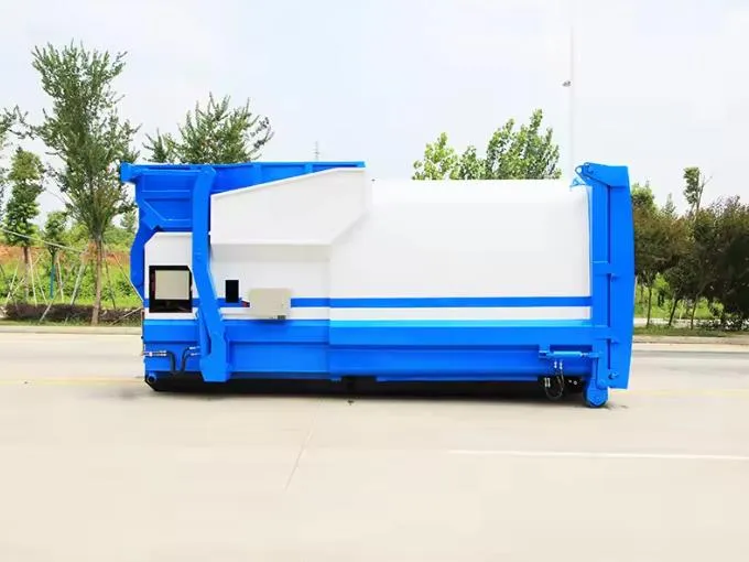 hook arm 12cbm detachable mobile compressed garbage station Picture