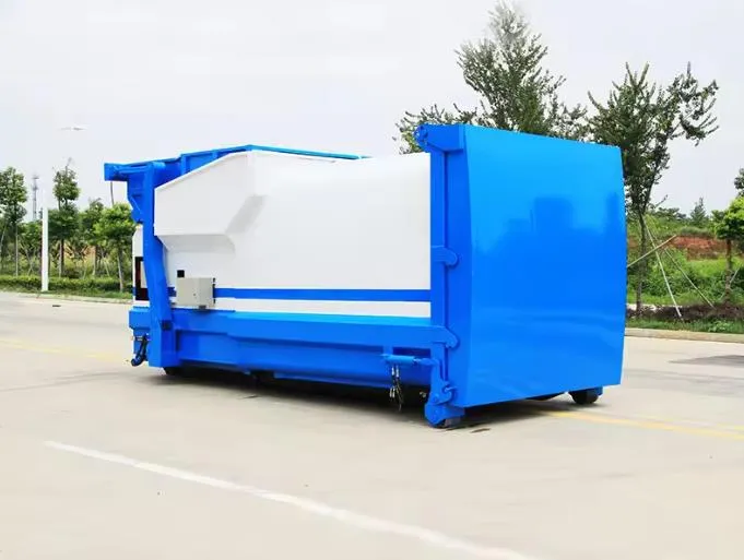 hook arm 12cbm detachable mobile compressed garbage station Picture