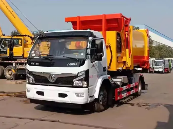 Dongfeng 6cbm Intelligent mobile compressed garbage station garbage collection truck