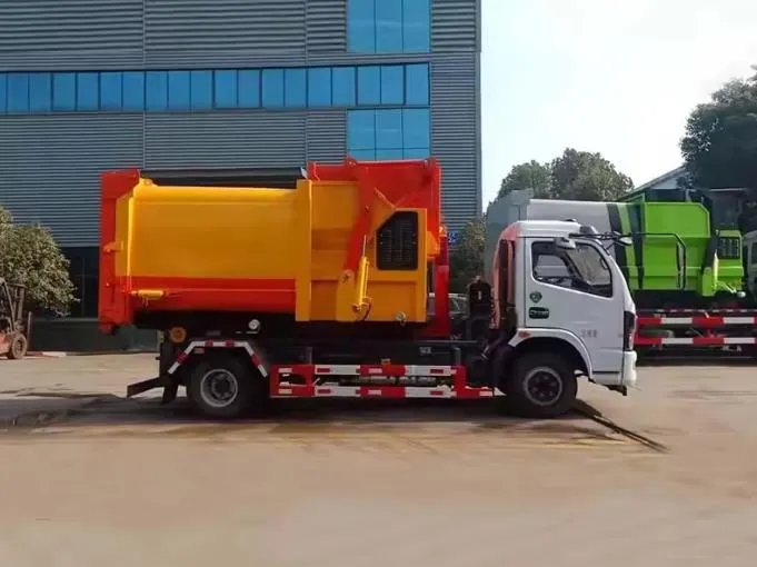 Dongfeng 6cbm Intelligent mobile compressed garbage station garbage collection truck Picture