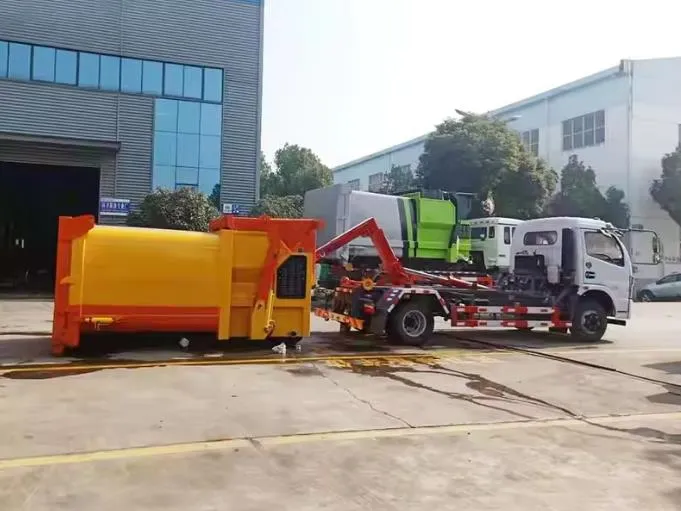 Dongfeng 6cbm Intelligent mobile compressed garbage station garbage collection truck Picture